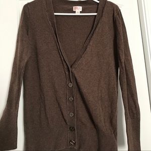 Women’s brown long sleeve cardigan